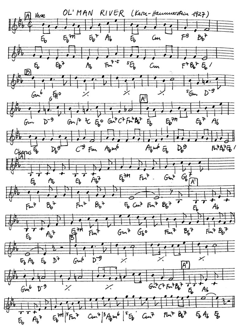 ol' man river leadsheet – book us for your next 20s or gatsby event